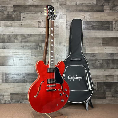 Epiphone ES-335 Cherry Figured Top w/ Premium Gigbag for sale