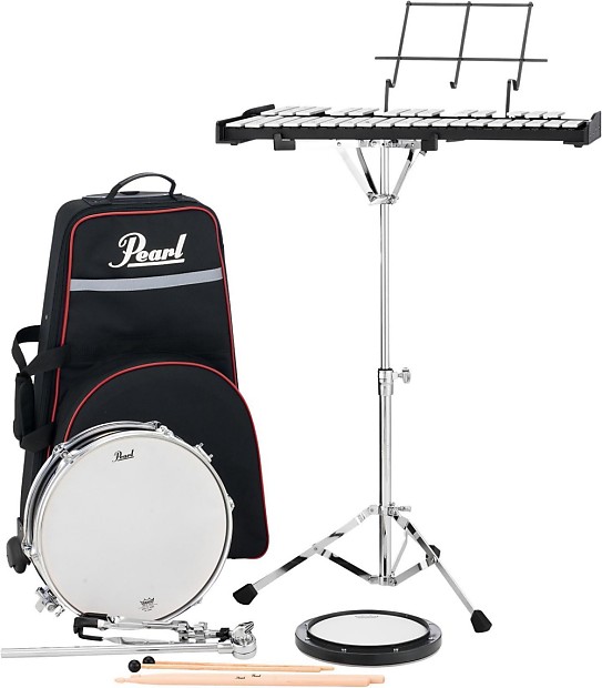 Pearl PL910C Student Snare and Bell Kit with Rolling Case image 1