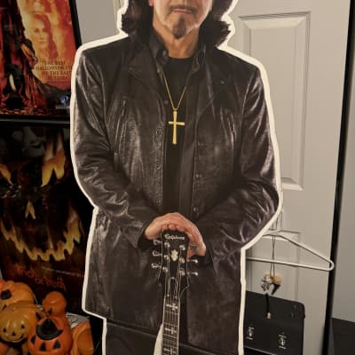 Tony Iommi Epiphone cardboard stand-up display. Rare! image 3