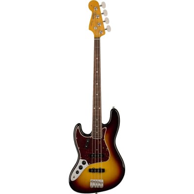 Fender American Vintage II 1966 Jazz Bass, 3-Colour Sunburst, Left Handed image 2