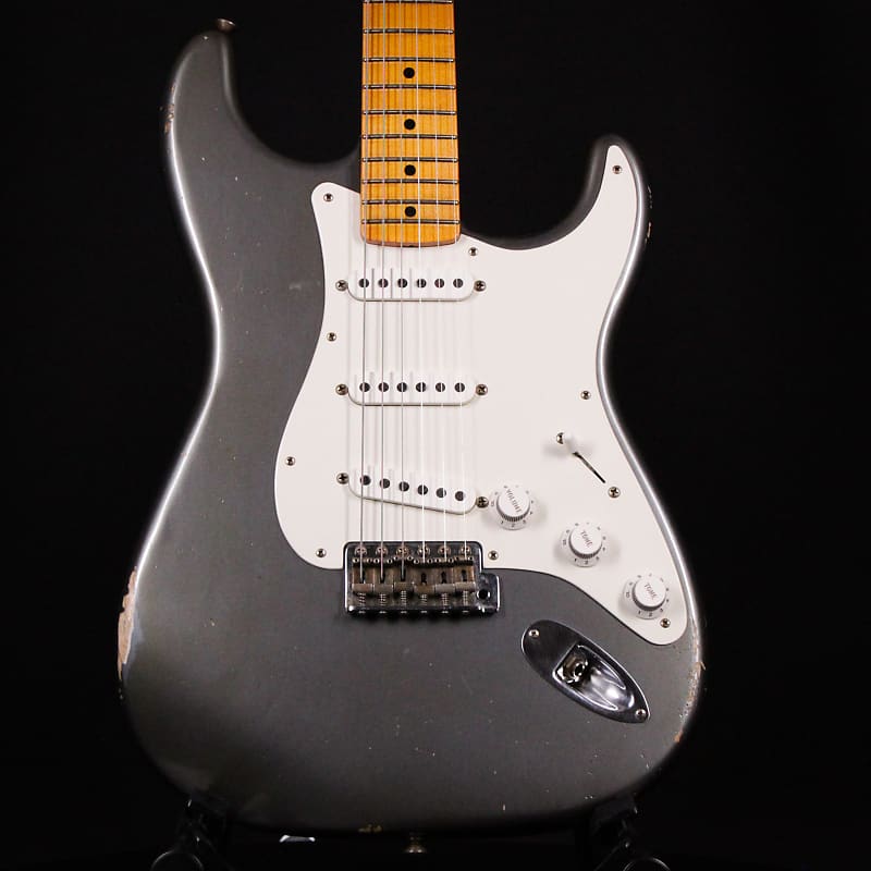 Fender Custom Shop Masterbuilt Todd Krause 1957 / 57 Stratocaster Relic Charcoal Frost Metallic 2023 (R130367) image 1