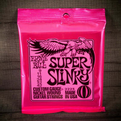 Ernie Ball Super Slinky 2223 Guitar Strings 9-42 for sale