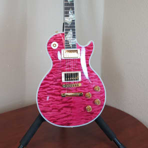 Gibson USA Custom Shop Crimson Division Les Paul Custom Translucent Pink in Case image 24