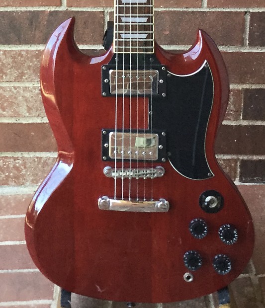 Samick 1995 Artist Series SG 450 Electric Guitar Wine Red