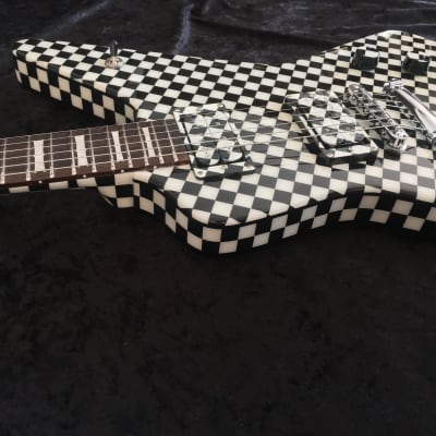 Black Diamond XPro Checkerboard Guitar the RICKI Custom Hand built (Preorder PreBuild)  w/cs image 15