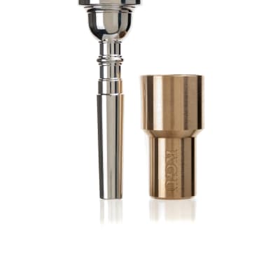 Trumpet Mouthpiece Booster KGUBrass Custom Rocket  Raw Brass image 5