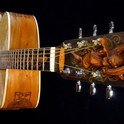 Blueberry Handmade Acoustic Guitar Jumbo Size "Faith" Built to Order image 2
