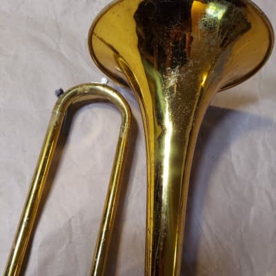Accent Tenor Trombone Brass with case, Good Condition. image 3