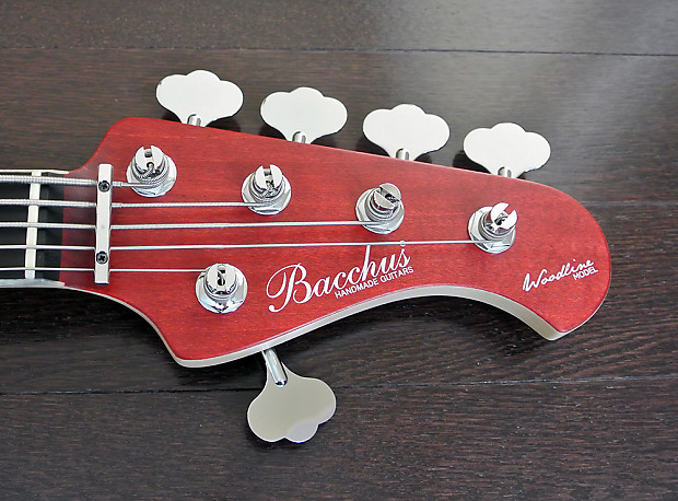Bacchus Handmade Japan Series WOODLINE DX5/E - 5 String Bass In Red Oil  Finish - Authorized Dealer
