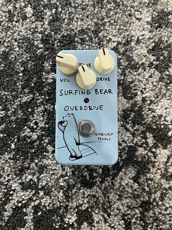 Animals Pedal Surfing Bear V1 Overdrive Guitar Effect Pedal