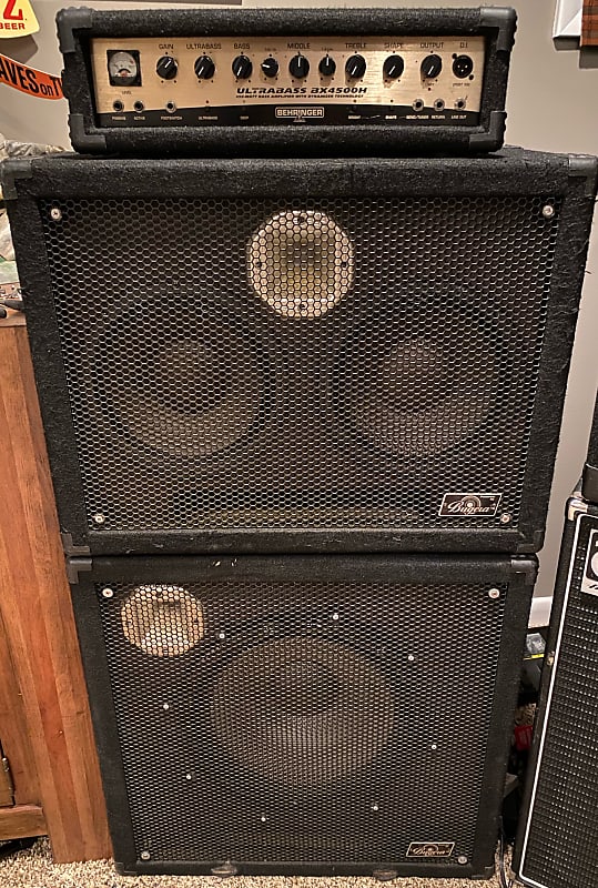 Behringer BX4500h Ultrabass 2x10 and 1x15 Reverb