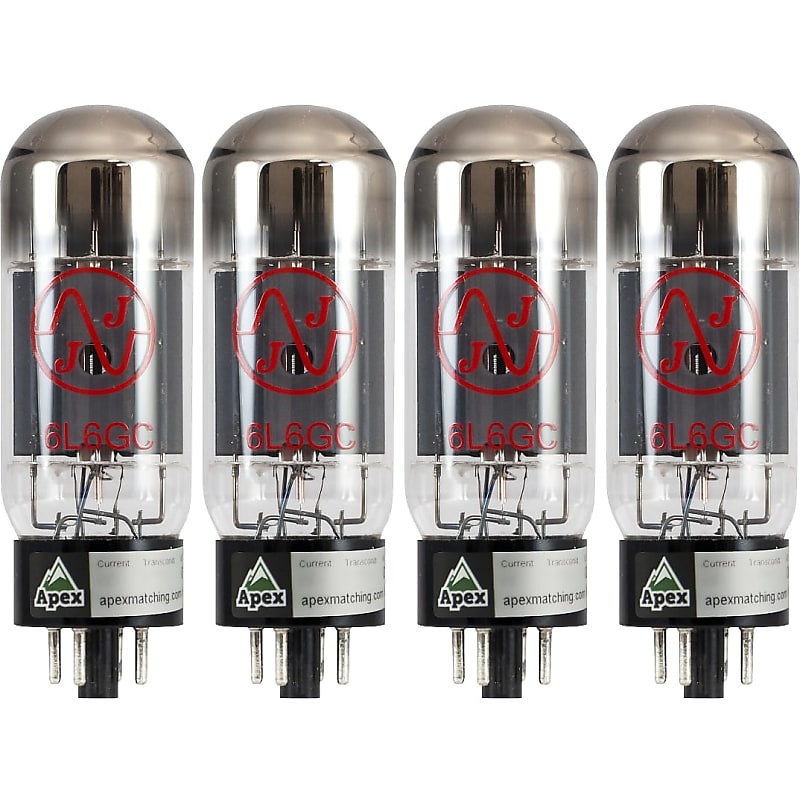 JJ 6L6GC Burned In Power Vacuum Tubes for Electric Guitar Reverb