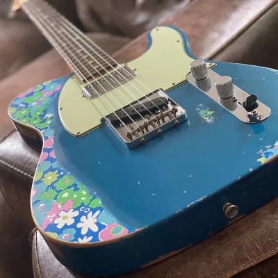 Fender Custom Shop Telecaster NAMM Limited 60s HS Heavy Relic Lake Placid Blue over Blue Floral 2016 image 4