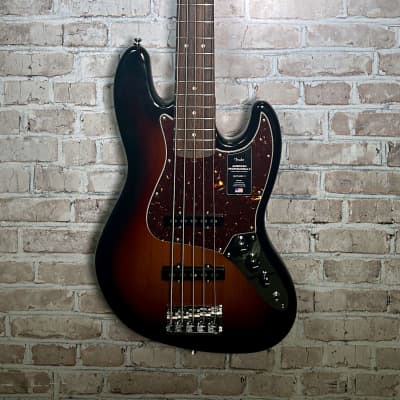 Fender American Professional II Jazz Bass V 5-String 3-Color Sunburst (Philadelphia, PA) image 2