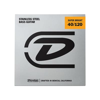 Dunlop Super Bright Stainless Steel 5 String Light (40 - 60 - 80 - 100 - 120) Set image 2