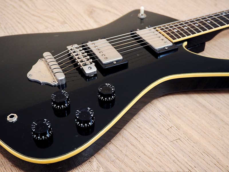 1979 Greco Mirage M600 Vintage Electric Guitar Black Ibanez Iceman