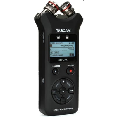 TASCAM DR-07X Portable 2 Track Stereo Handheld Digital Recorder with Microphones image 3