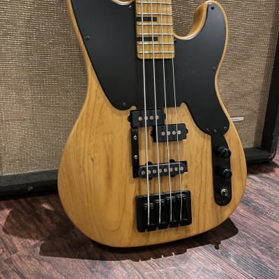Schecter Model-T Session 4-String Bass Michael Anthony Pickup Upgrade Aged Natural Satin image 3