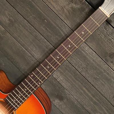 Ibanez AEG58L Cutaway Left-Handed Acoustic Electric Guitar Violin Burst image 7