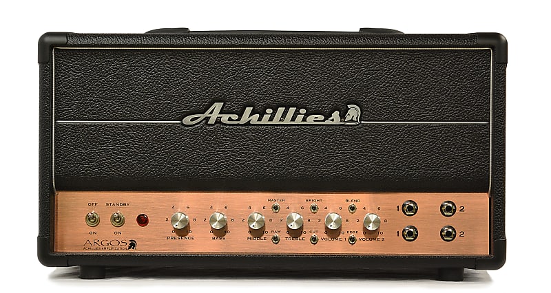 Achillies Argos 50w Head Hand Wired Amp - Black Bronco Copper image 1