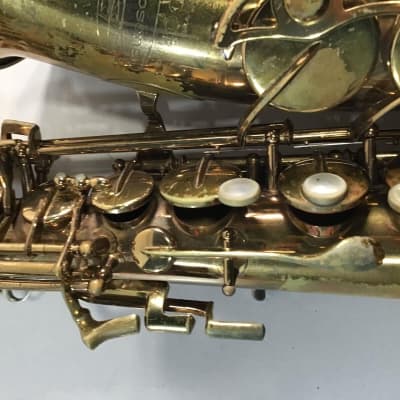 buescher 400 intermediate-level alto saxophone, very good cond, with case/etc. image 16