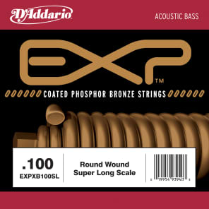 D'Addario EXPXB100SL EXP Coated Nickel Round Wound Bass Guitar Single String .100