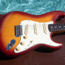 2006 Fender ST62-80TX '62 Stratocaster Reissue - Limited Edition Cherry Sunburst w USA Texas Special Pickups (SRV)  - Crafted In Japan