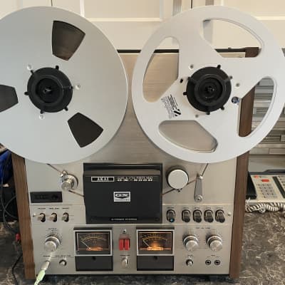 Akai X-300 10.5 1/4 track reel to reel tape recorder.