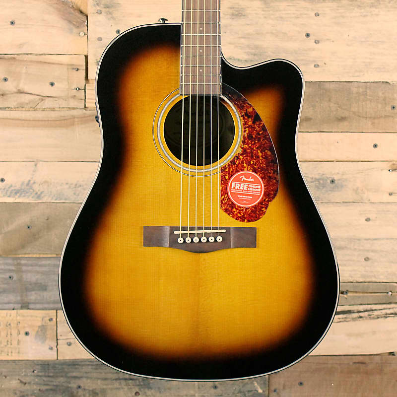 Fender CD-140SCE Acoustic-Electric Guitar (2021, Sunburst) image 1
