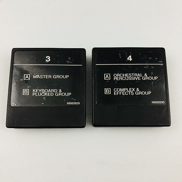 Yamaha DX7 Voice Rom 3 and 4 Data Cartridges 80's | Reverb
