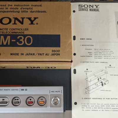 Refurbished Sony el-7 Elcaset Cassette Deck with Remote/service manual and two Tapes! image 11
