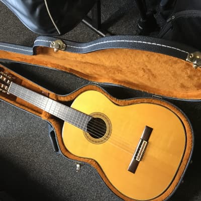 Takamine EC-128 Acoustic Electric Classical Guitar made in Japan 1979 excellent with original TKL hard case image 3