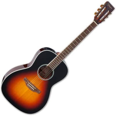 Takamine GY51E-BSB New Yorker Gloss Brown Sunburst 6 String Acoustic Electric Guitar image 2