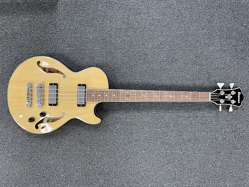Ibanez AGB200 Artcore Semi-Hollow Electric Bass 2022 Natural image 1
