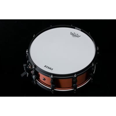 Tama Ronald Bruner Signature Walnut/Steel Hybrid Snare Drum 14x5.5 image 6