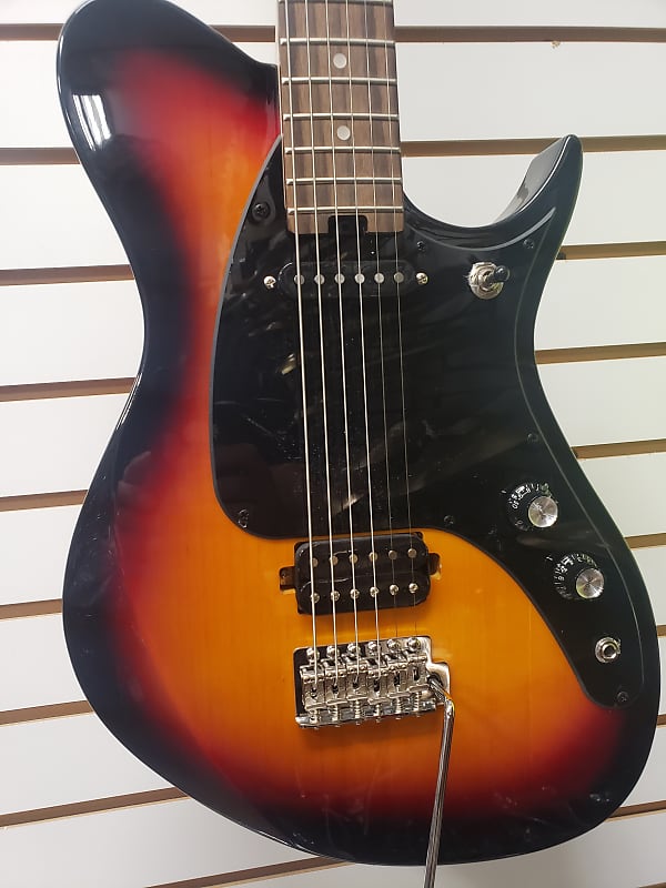Aria Jet-Btone-3TS Baritone Electric Guitar - 3 tone Sunburst | Reverb