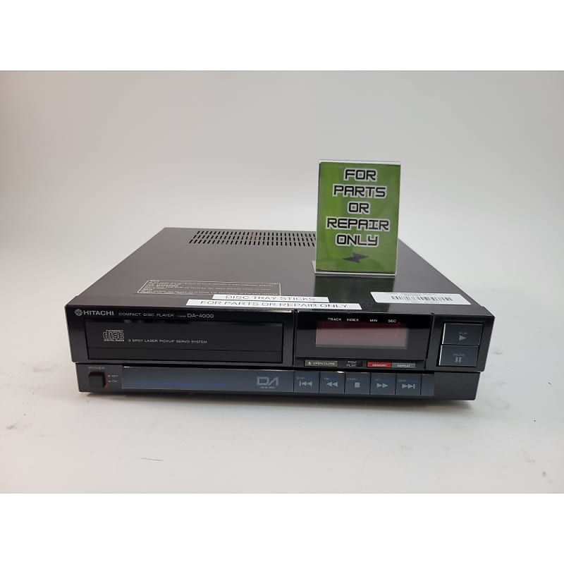 Vintage Hitachi DA-4000 CD Player - Powers On - For Parts/Repair Only  			