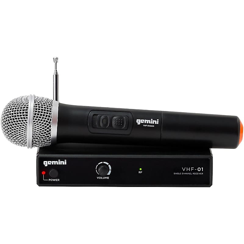 Gemini VHF 01M VHF Handheld Wireless Mic System Regular Band C2