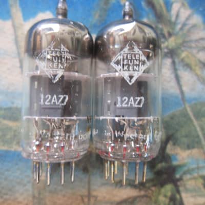 Pr 12AZ7 Telefunken Tubes, West Germany,Strong/Balanced, Ex Pr 12AZ7 Telefunken Tubes, West Germany,Strong/Balanced, Ex