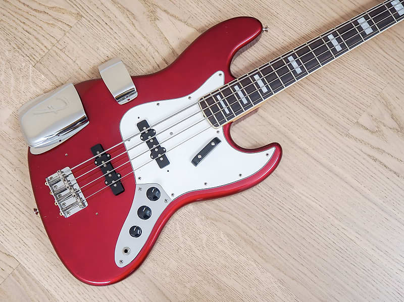 2004 Fender '75 Jazz Bass Vintage Reissue Candy Apple Red