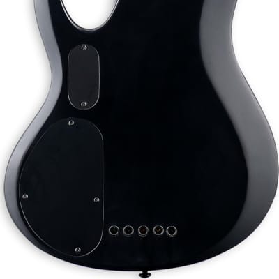 ESP LTD B-5 Ebony 5-String Bass Guitar, Ebony Fingerboard, Charcoal Burst Satin image 3