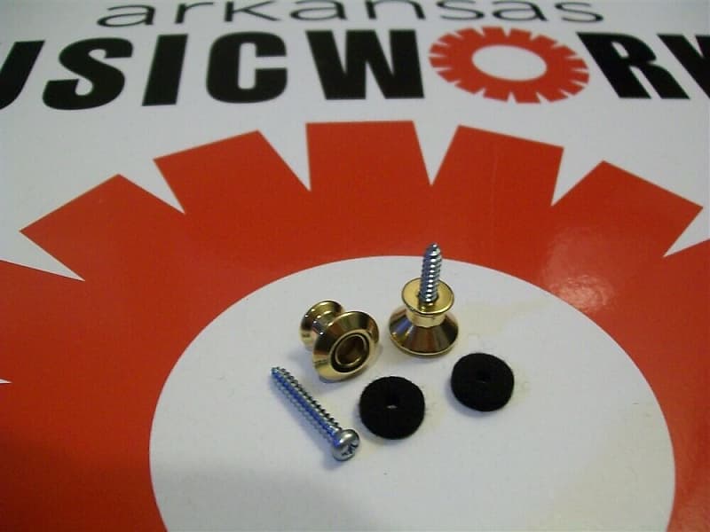 Buttons and Screws (2) For Dunlop Dual Design Strap Locks Reverb