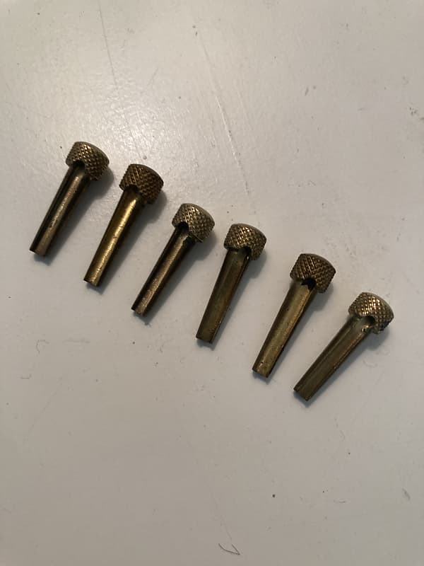 Deandrea brass bridge pins Reverb