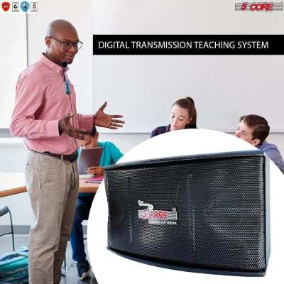 5 Core Voice Amplifier 200W Active Portable PA Speaker System w Wireless Lavalier Microphone • Personal Active PA System w EQ Control • AUX • 2 Mic Input for Teaching Conference Meeting- 5C APS image 9