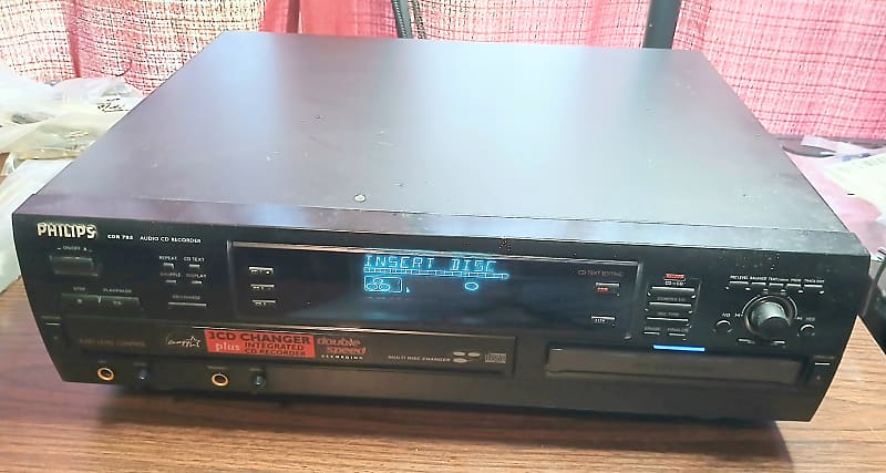 Philips CDR 785 Audio CD Recorder 3 in 1 Player with Remote Manual 50 CDRs  			