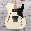 Squier Paranormal Cabronita Telecaster Thinline Electric Guitar, Olympic White x1943 (USED)