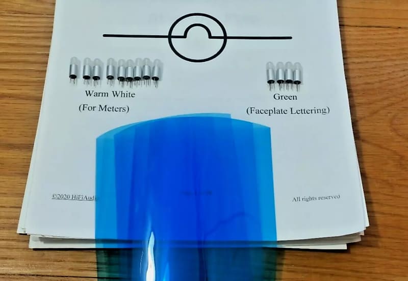 McIntosh MC2000 bulbs lamps lights  			