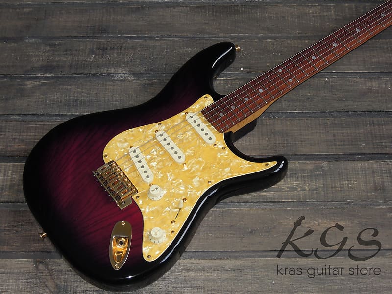 Anboy OS-5 Odyssey Series Stratocaster 1990`s Black Purple Burst | Reverb