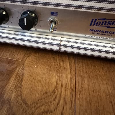 Benson Amps Monarch Head - Oxblood Blue and White Pinstripes image 5