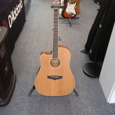 Tanglewood TW10 E LH Left-Handed Dreadnought Cutaway A/E Guitar image 5